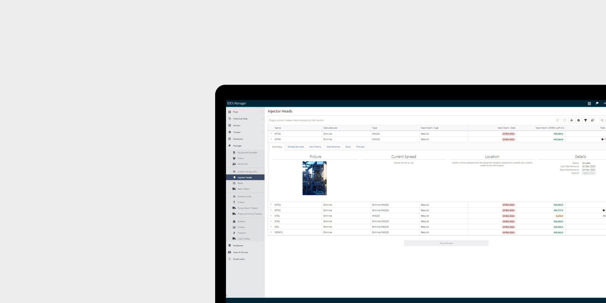 IDEX apps | Manager | Stimline