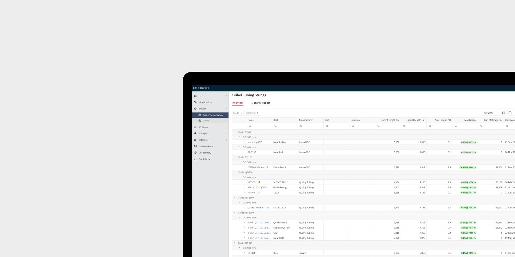 IDEX apps | Tracker | Stimline